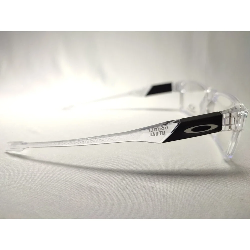 Oakley Double Steal OY8020 Polished Clear 48-15-129 Youth Frames Demo Lenses